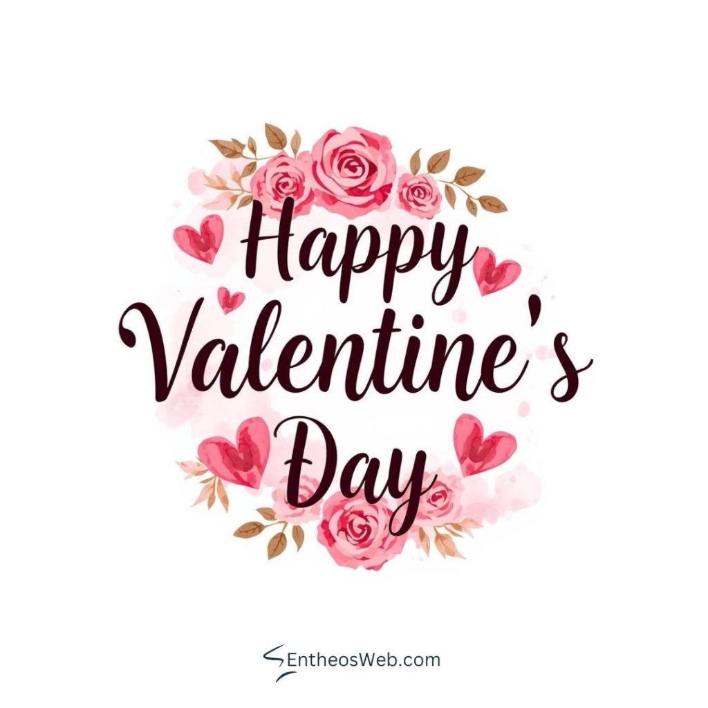 Happy valentine's Day floral