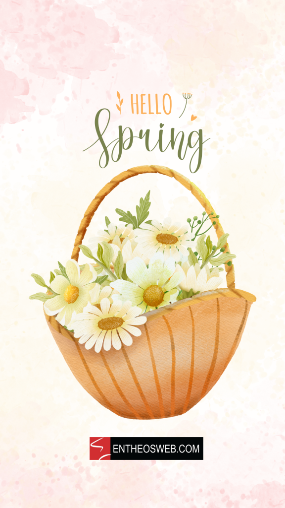 Hello spring phone wallpaper by entheosweb 2 1