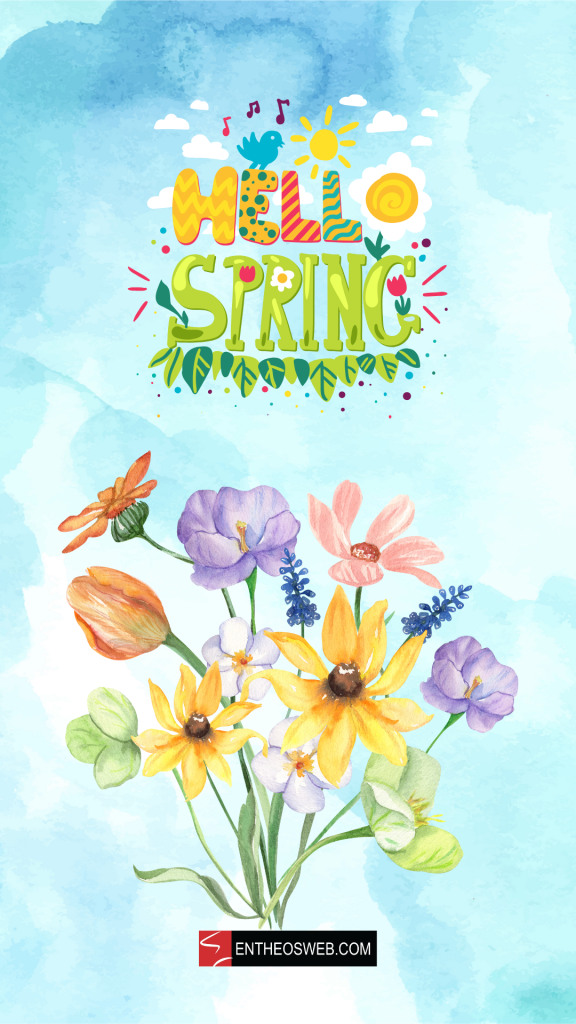 Hello spring phone wallpaper by entheosweb 4