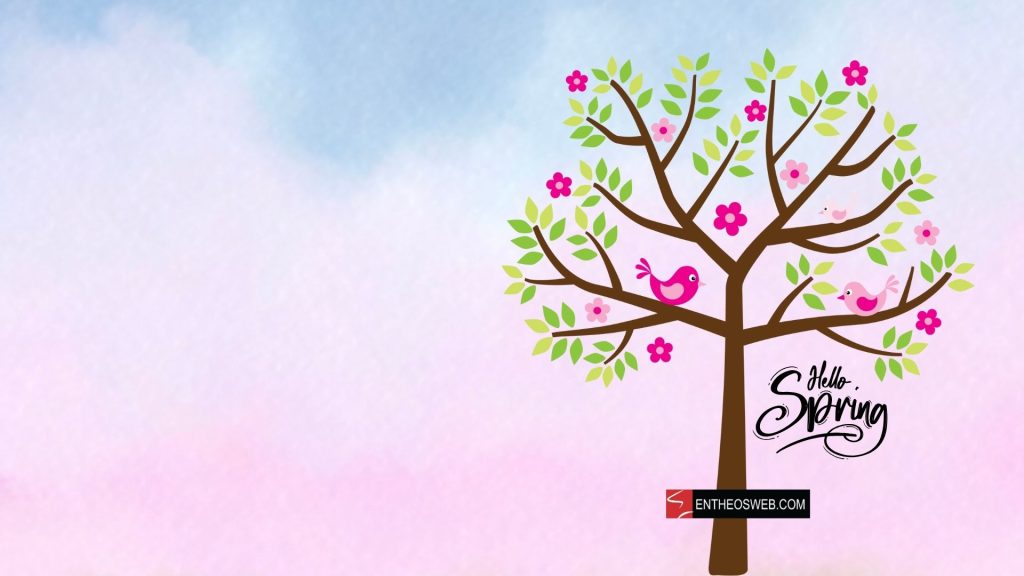 Hello spring desktop wallpaper