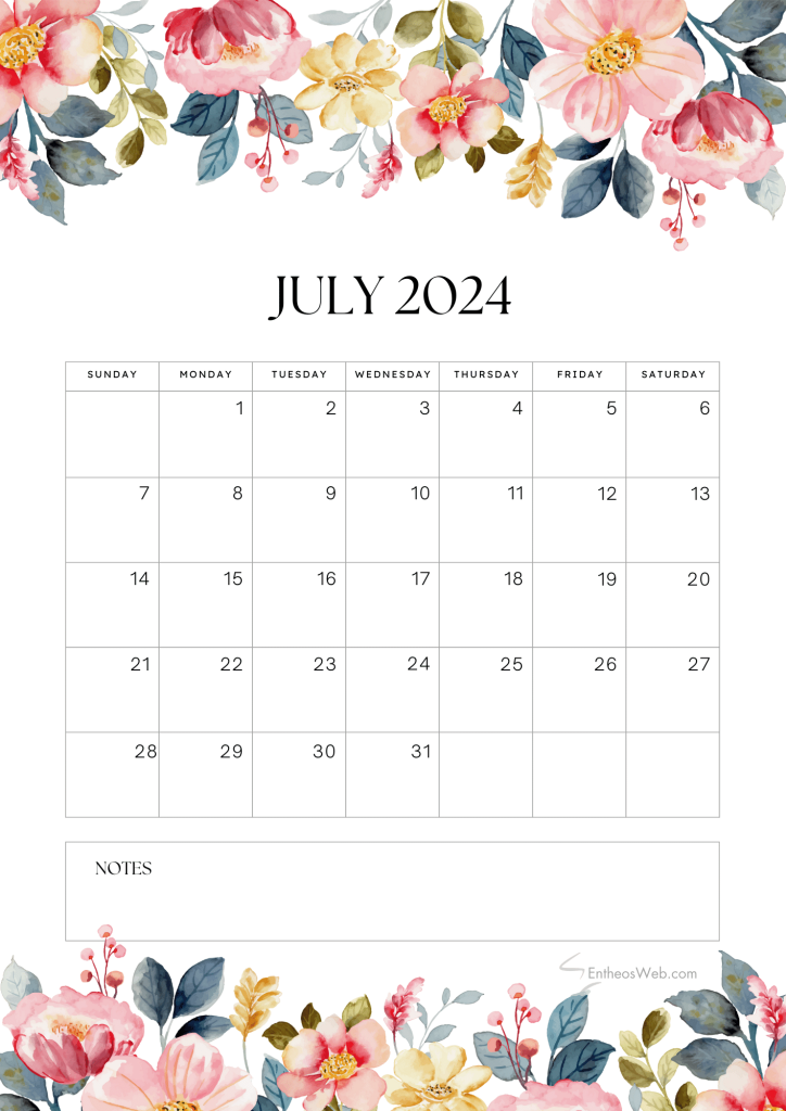 Free july 2024 calendar pdf