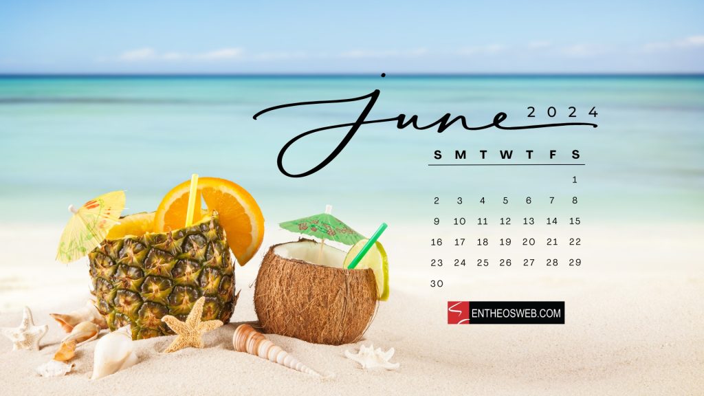June 2024 desktop wallpaper calendar