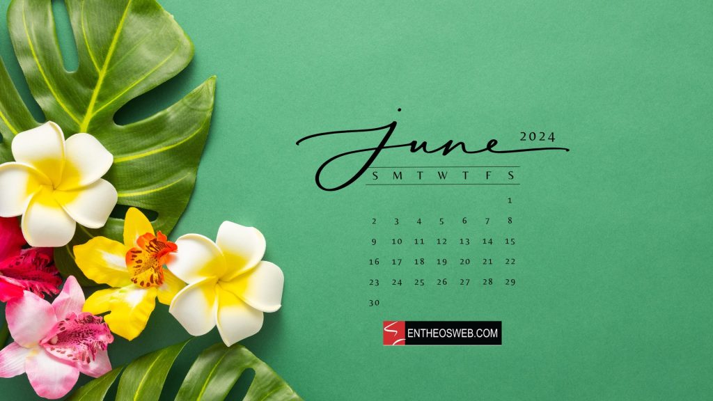 June 2024 desktop wallpaper calendar