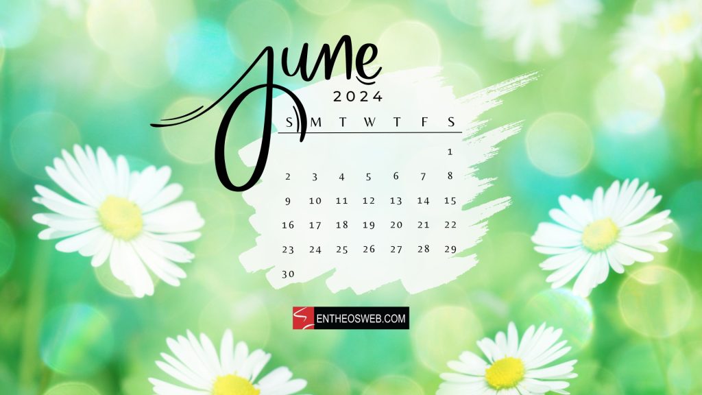 June 2024 desktop wallpaper calendar