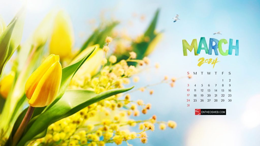 March 2024 wallpaper by entheosweb