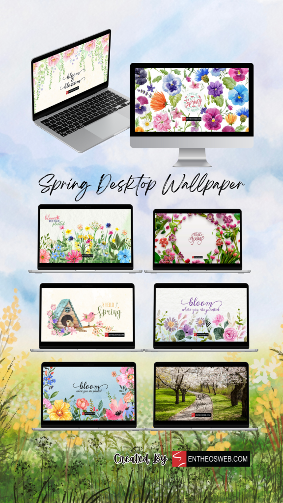 Spring desktop wallpaper pin