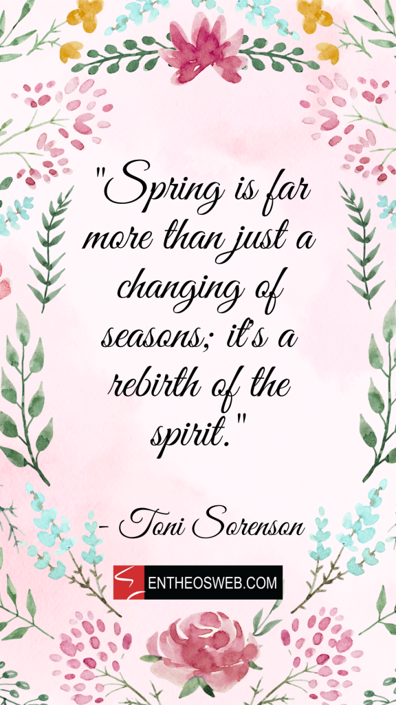 Spring is far more than just a changing of seasons it's a rebirth of the spirit.