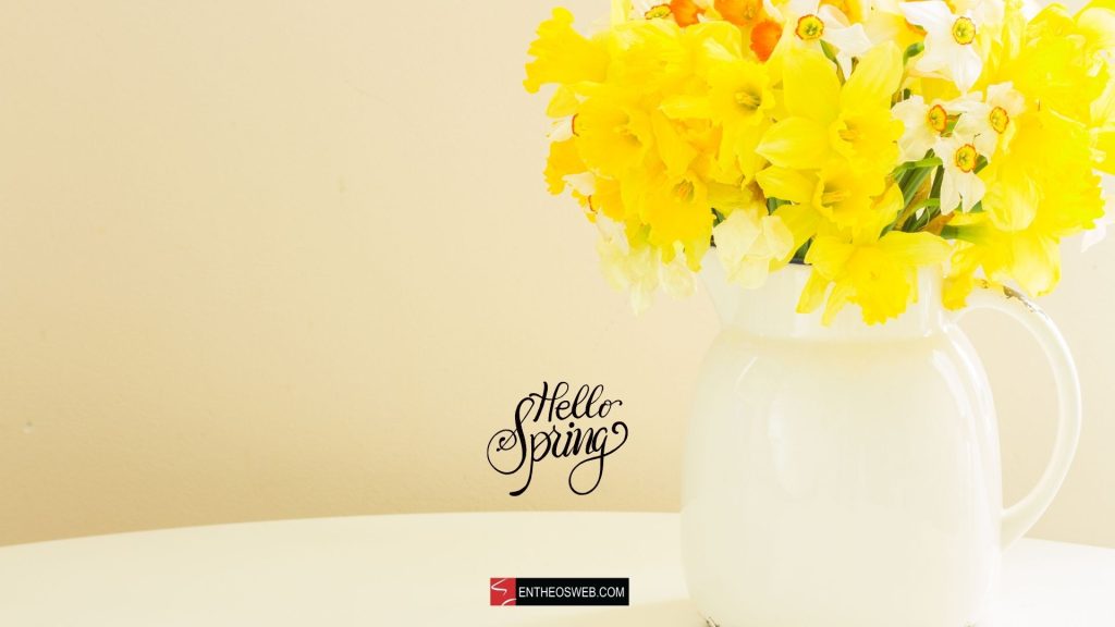 Hello spring desktop wallpaper