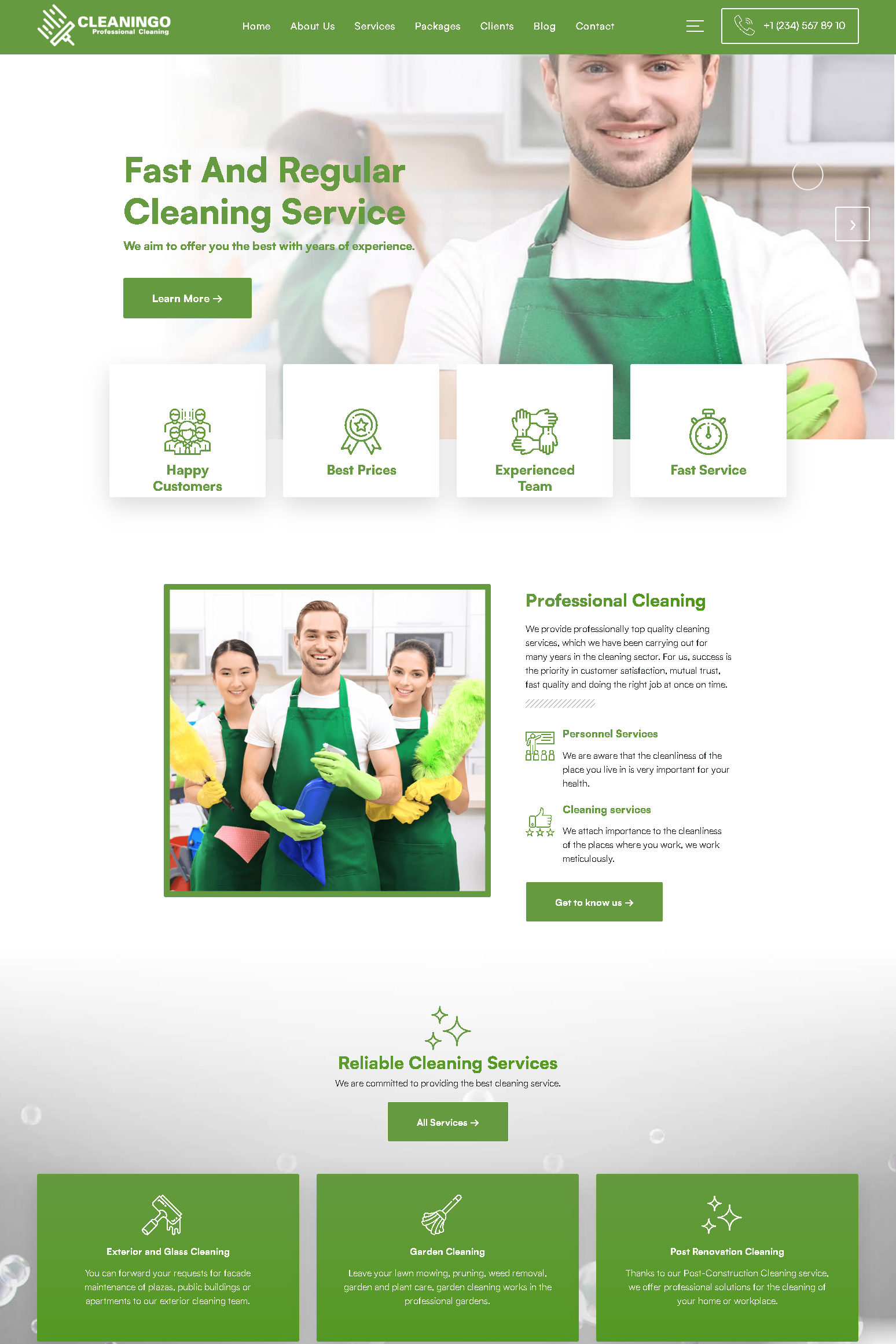 Cleaningo   cleaning services wordpress theme