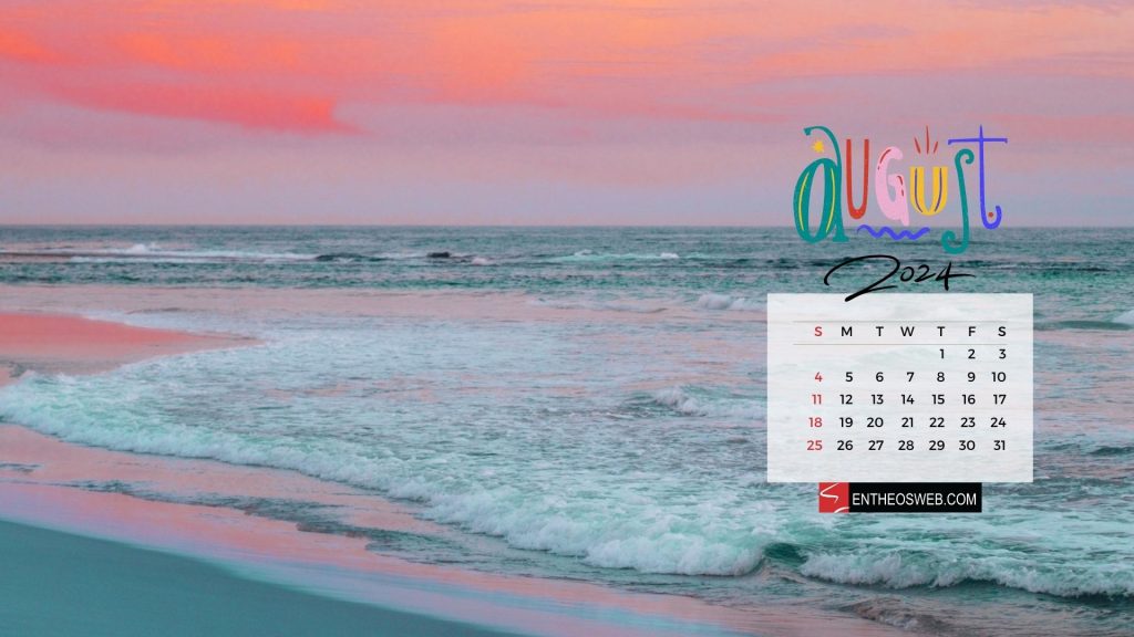 August 2024 desktop wallpaper background