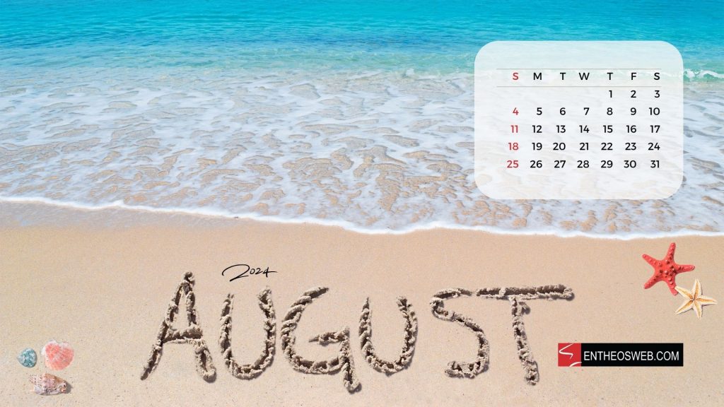 August 2024 desktop wallpaper background