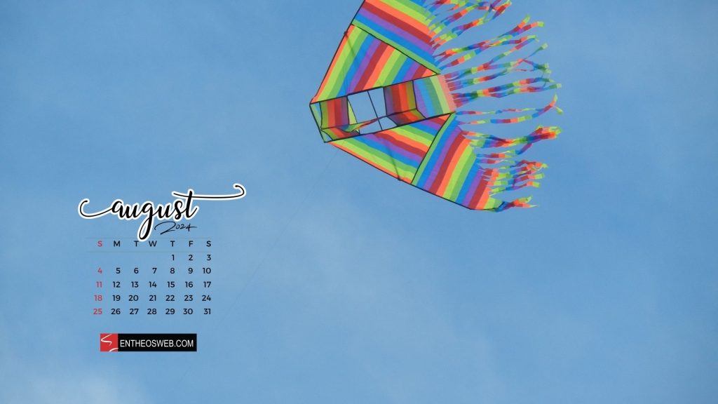 August 2024 desktop wallpaper background