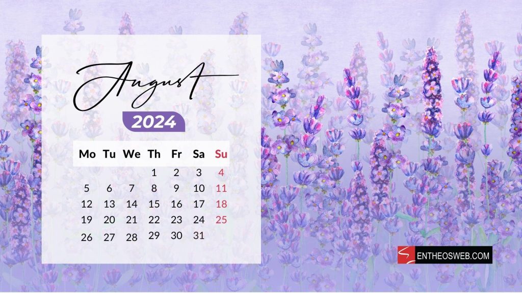 August 2024 desktop wallpaper background