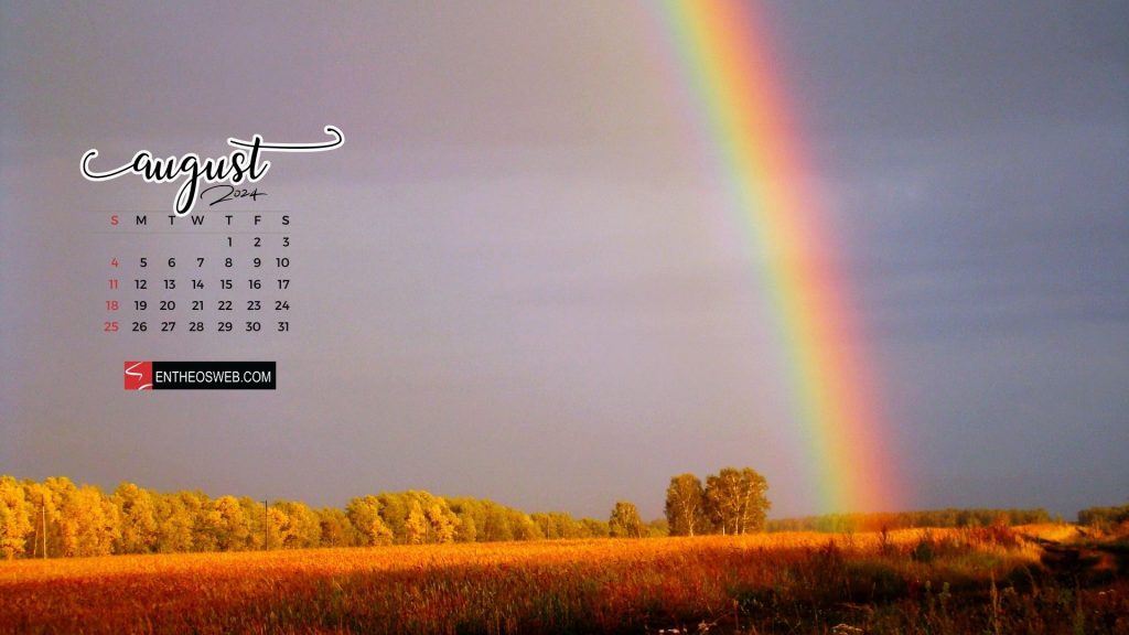 August 2024 desktop wallpaper background