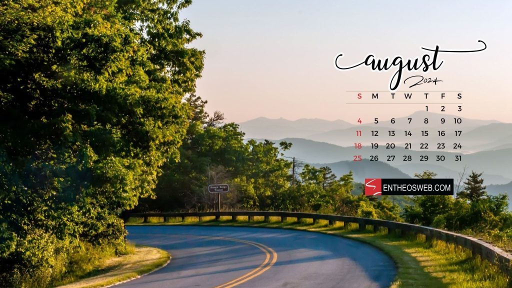 August 2024 desktop wallpaper background
