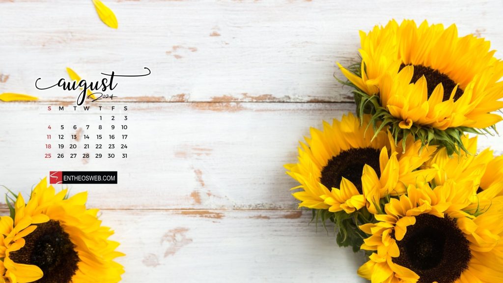 August 2024 desktop wallpaper background