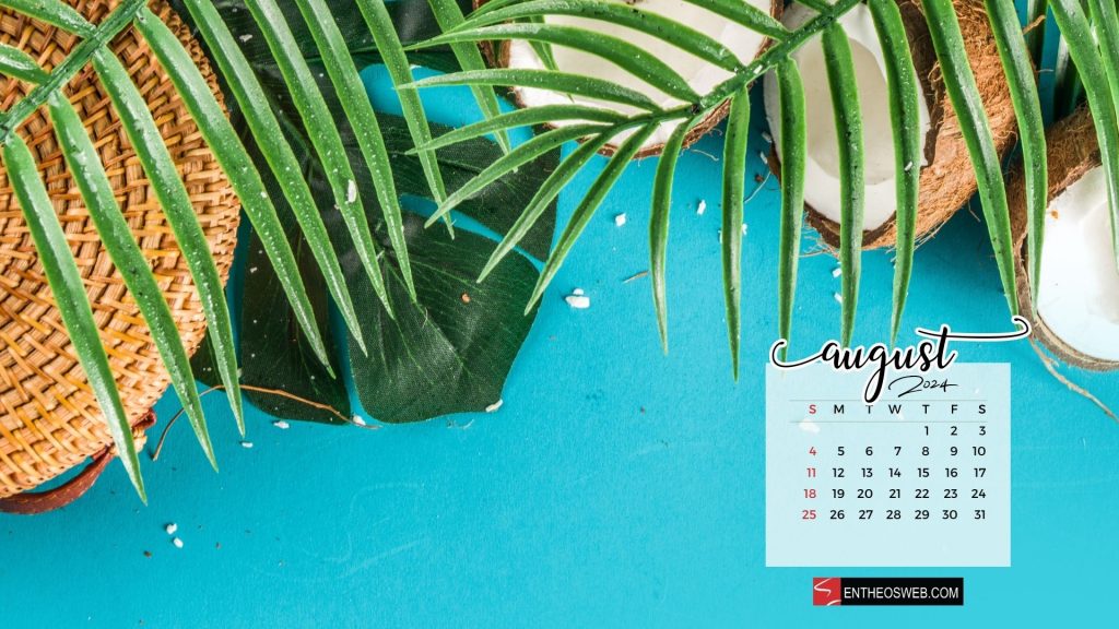August 2024 desktop wallpaper background