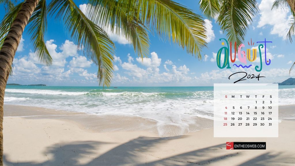 August 2024 desktop wallpaper background