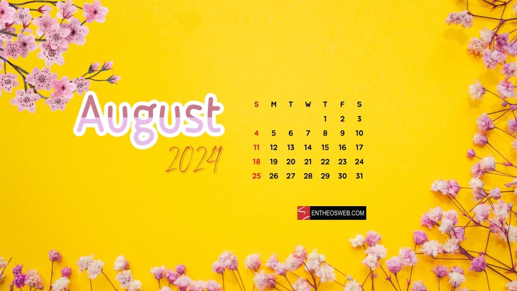 Flowers in yellow background