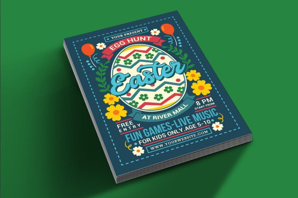Image | cheerful easter flyer templates easter egg hunt templates for kids | entheosweb Image