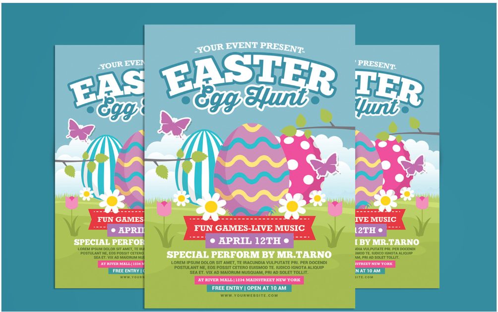 Image | cheerful easter flyer templates easter egg hunt templates for kids | entheosweb Image