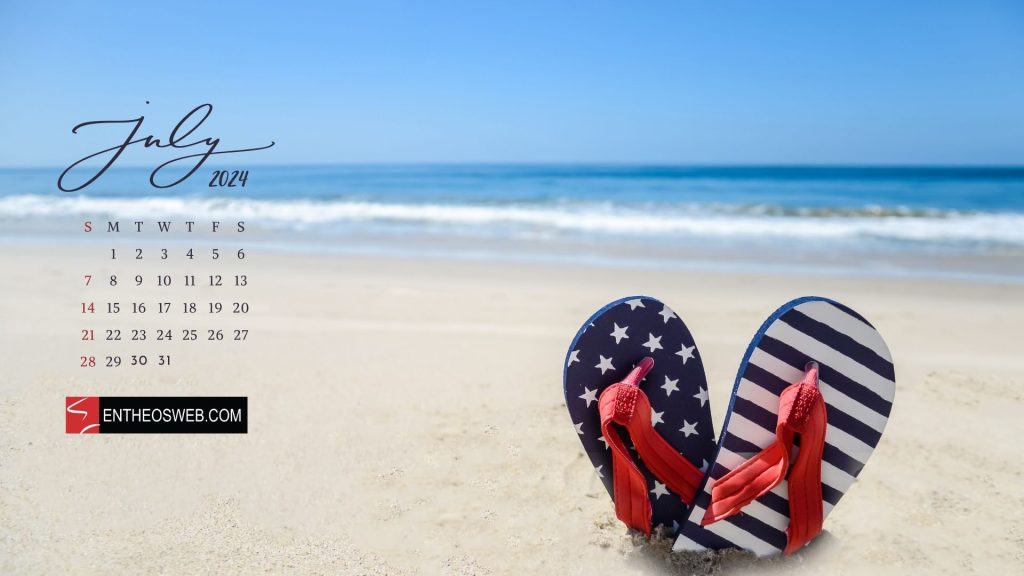 July 2024 desktop wallpaper calendar