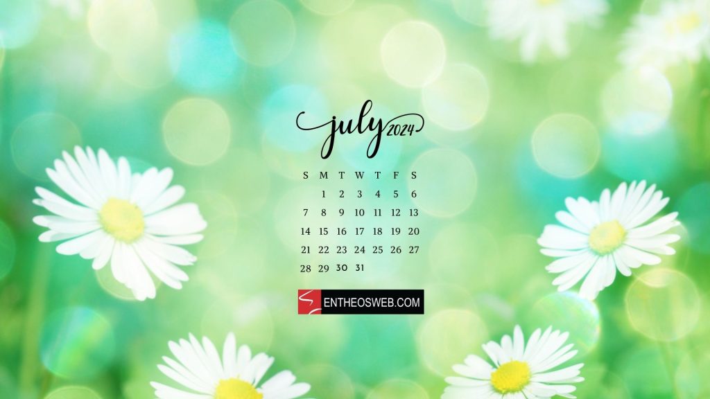 July 2024 desktop wallpaper calendar