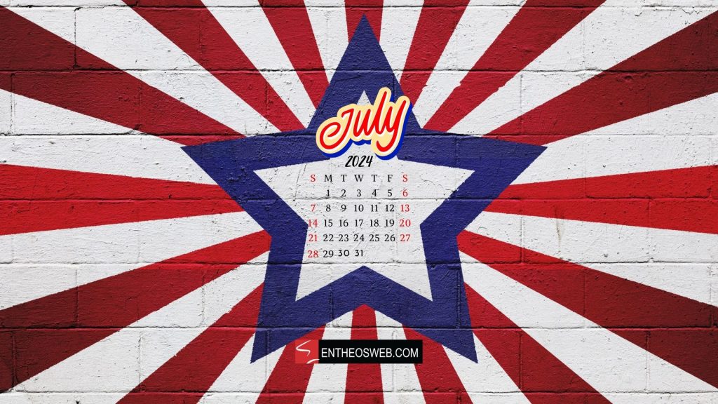 July 2024 desktop wallpaper calendar