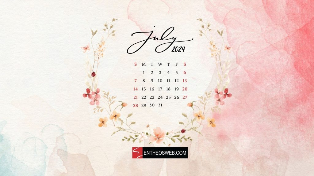 July 2024 desktop wallpaper calendar