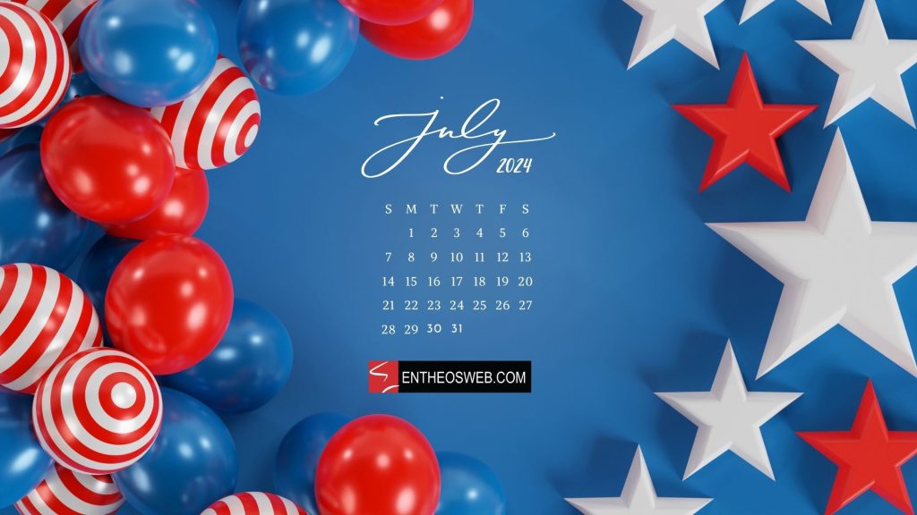 July 2024 desktop wallpaper calendar