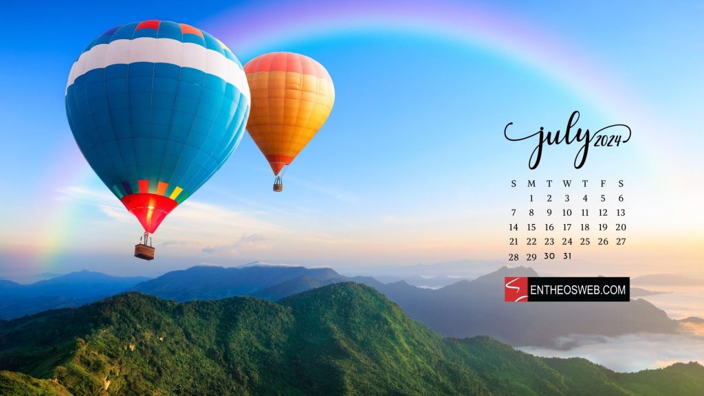 July 2024 desktop wallpaper calendar