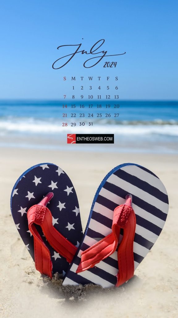 July 2024 phone wallpaper beach by entheosweb