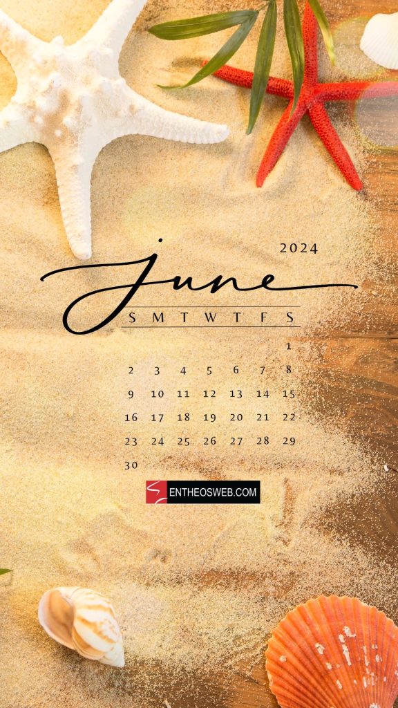 June 2024 phone wallpaper calendar 10