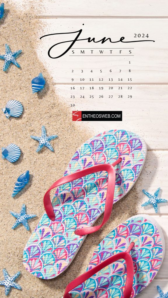 June 2024 phone wallpaper calendar 12
