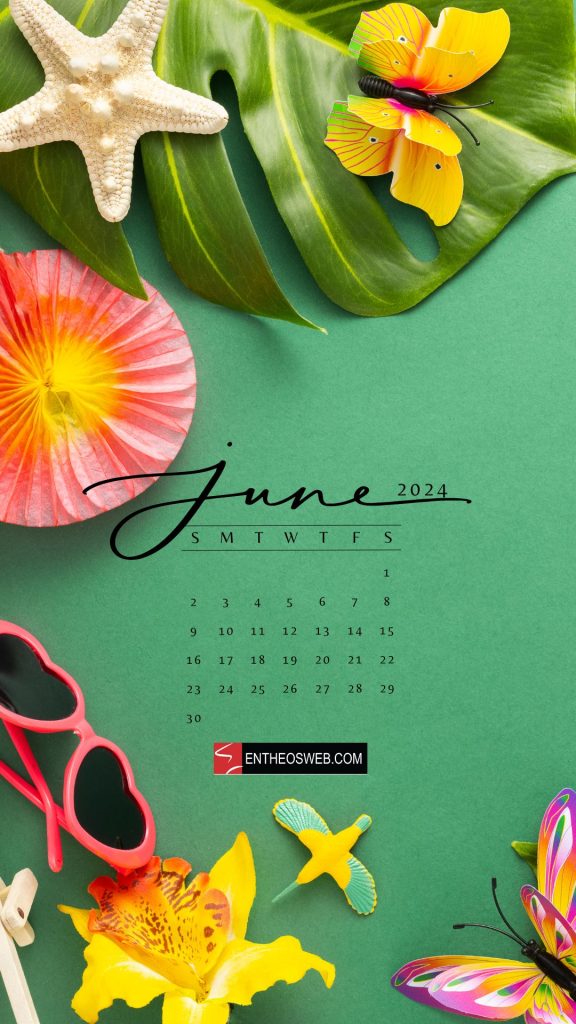 June 2024 phone wallpaper calendar 14