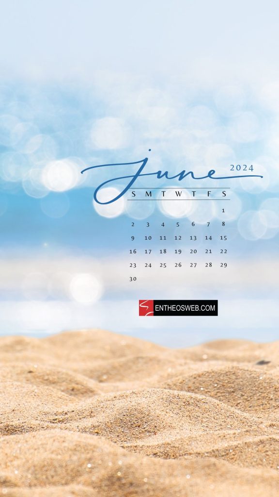 June 2024 phone wallpaper calendar 3