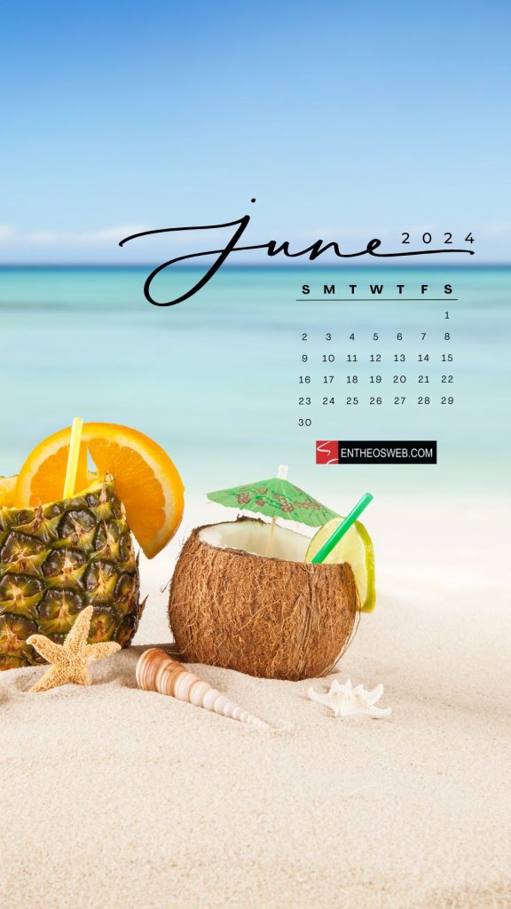 June 2024 phone wallpaper calendar 4