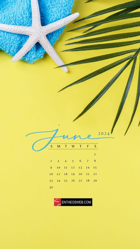 June 2024 phone wallpaper calendar 8