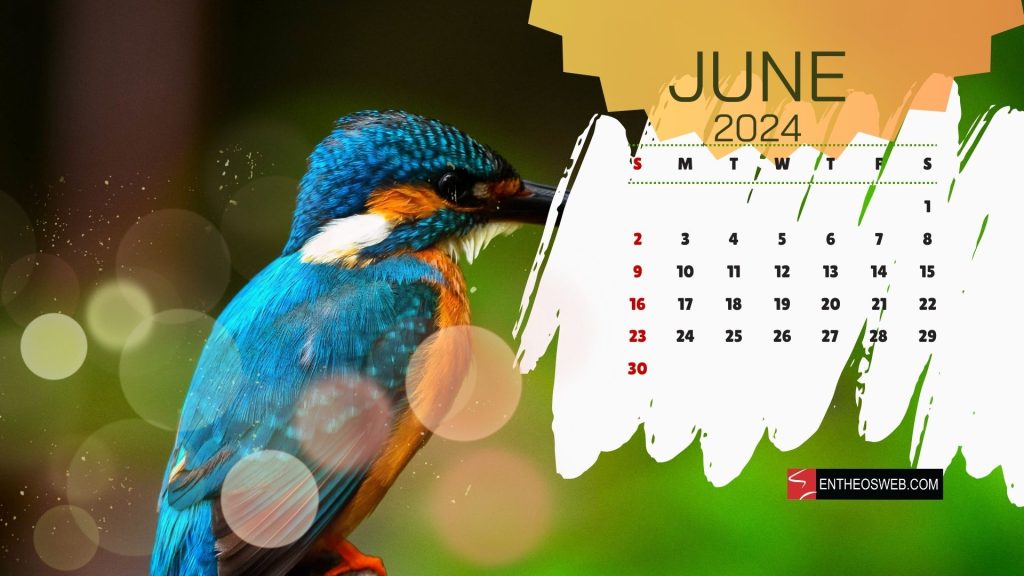 June 2024 desktop wallpaper calendar