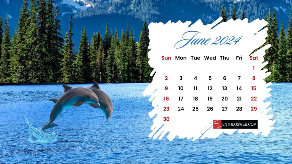 June 2024 desktop wallpaper calendar