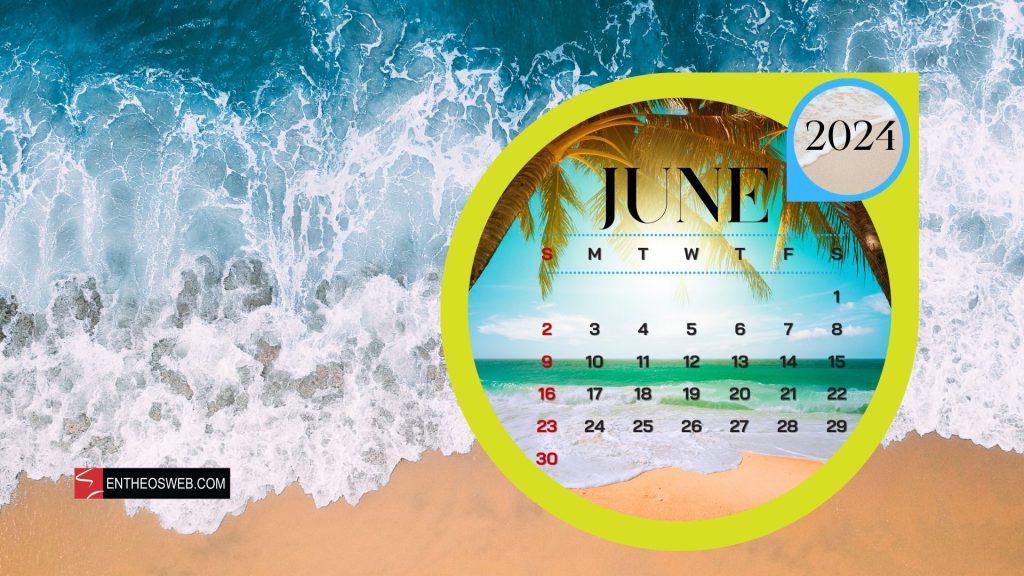 June 2024 desktop wallpaper calendar