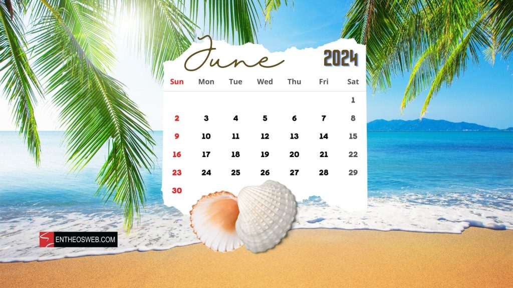 June 2024 desktop wallpaper calendar