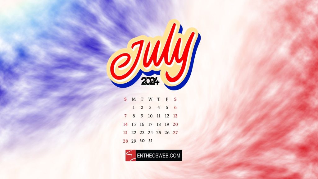 July 2024 desktop wallpaper calendar