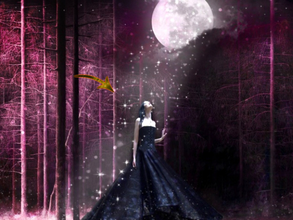 Create a magical fantasy image effect in photoshop