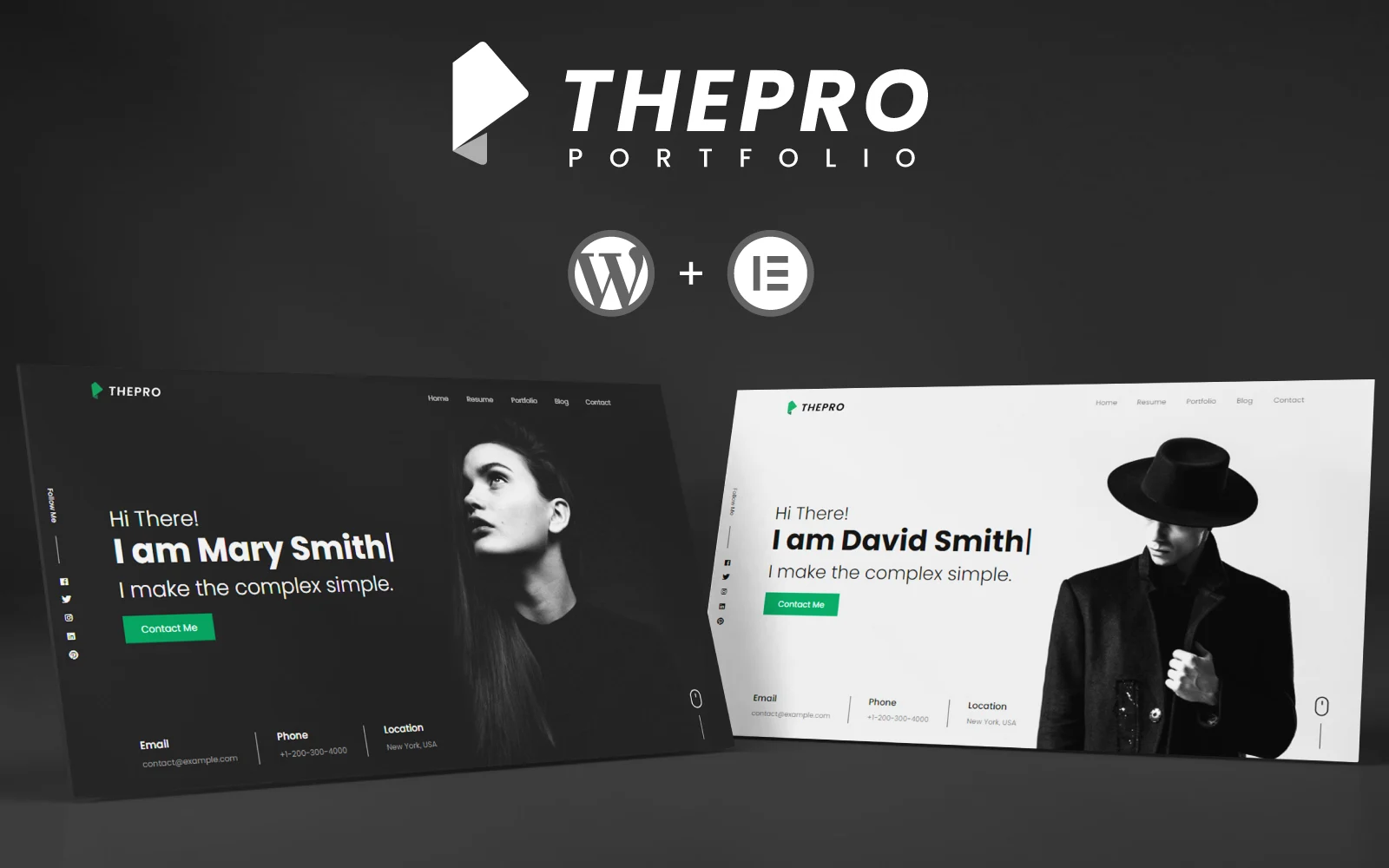 ThePRO - Personal Portfolio WordPress Theme