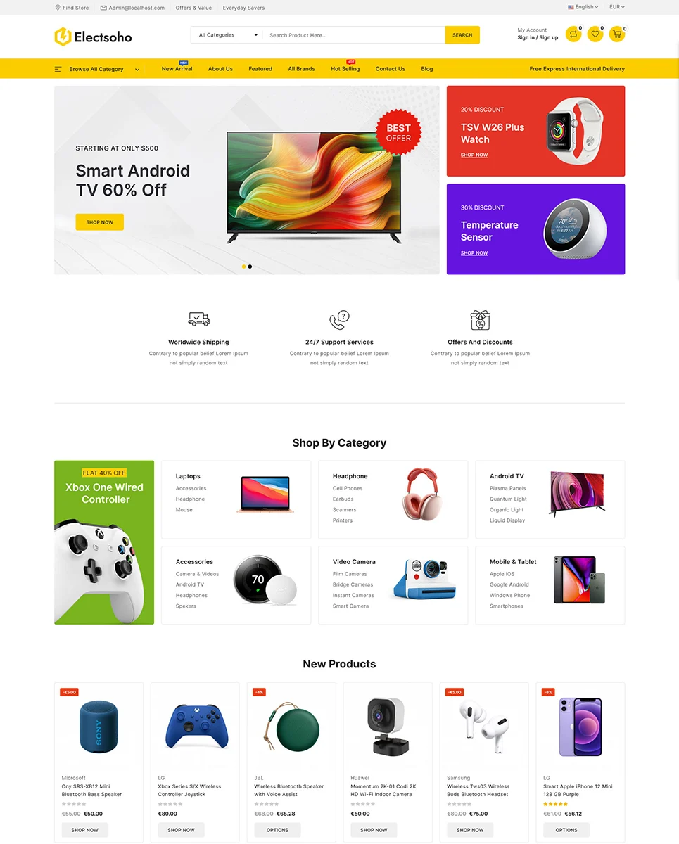 Electsoho - Mega Electronics Digital Market PrestaShop Theme