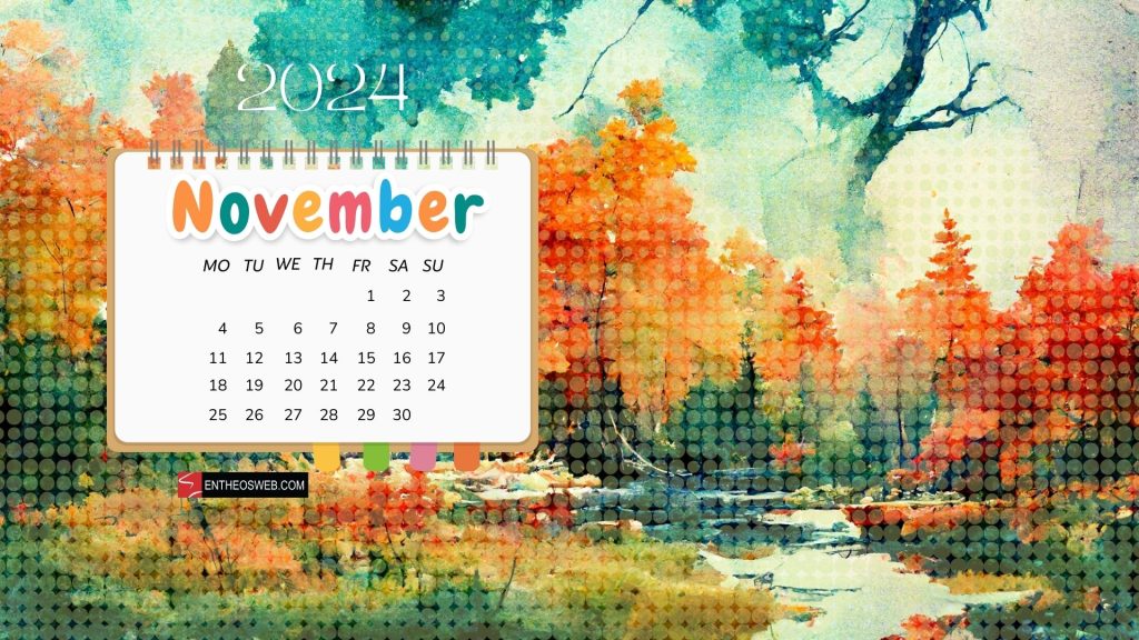 November 2024 calendar desktop wallpaper backgrounds