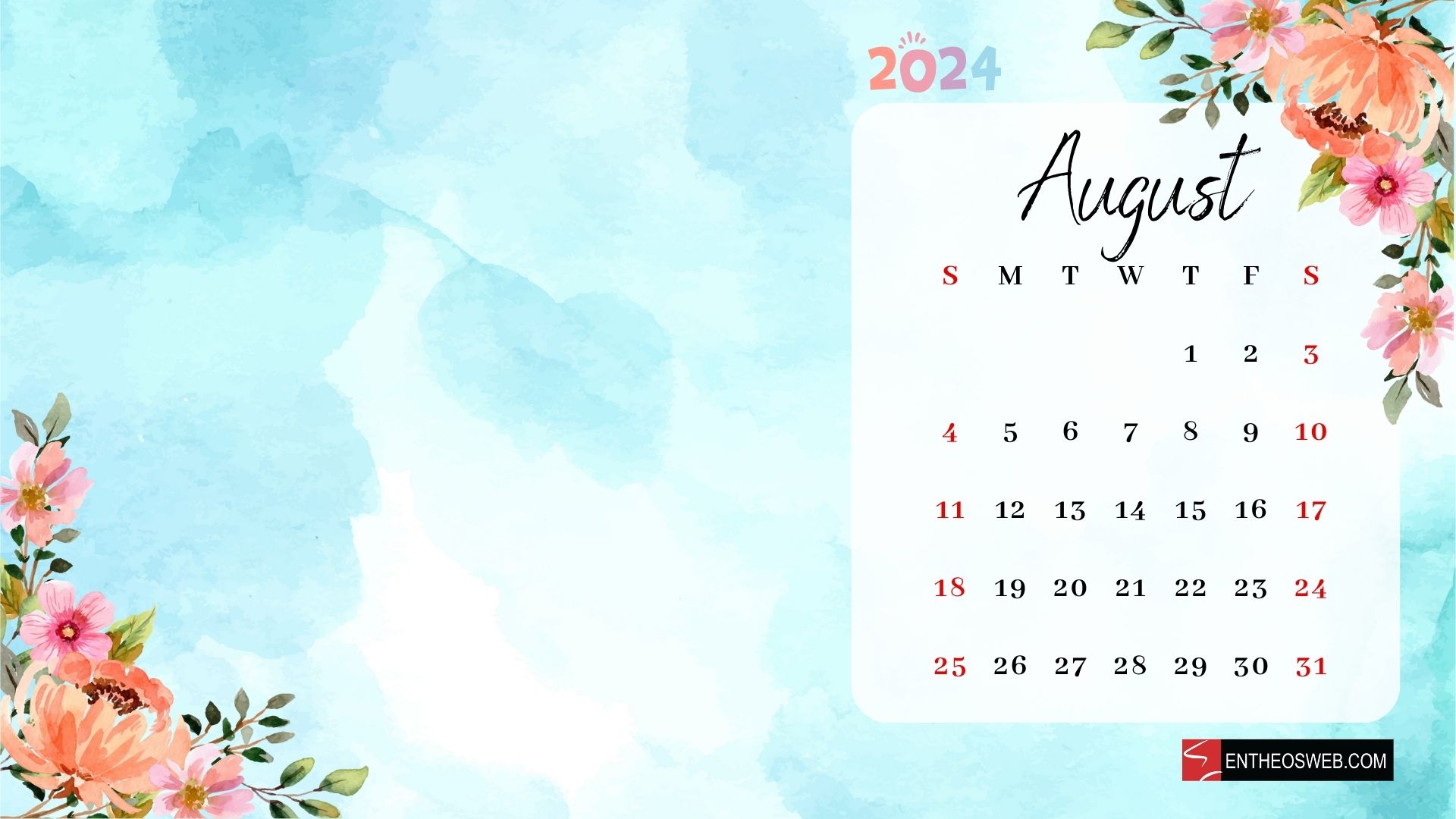 August 2025 Desktop Wallpaper EntheosWeb