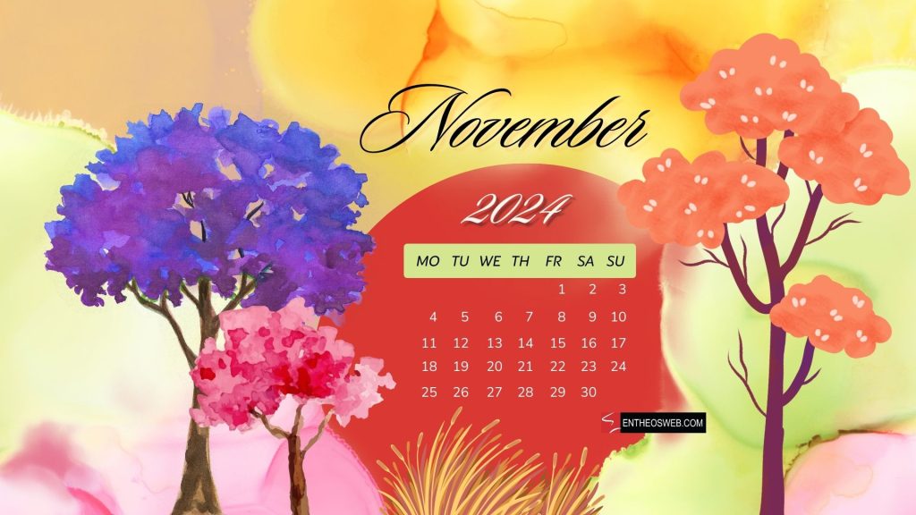 November 2024 calendar desktop wallpaper backgrounds