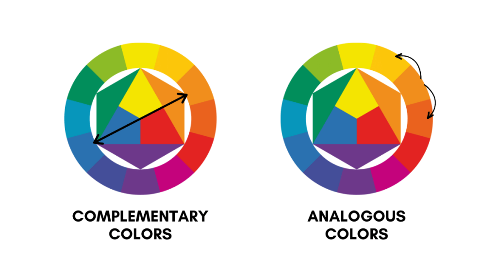 Complementary analogous colors